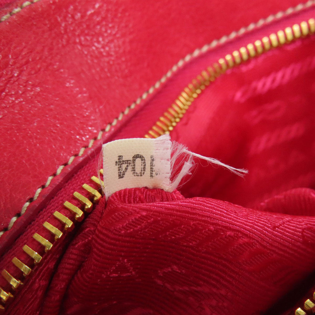 PRADA Handbag Nylon pink Gathered 2WAY