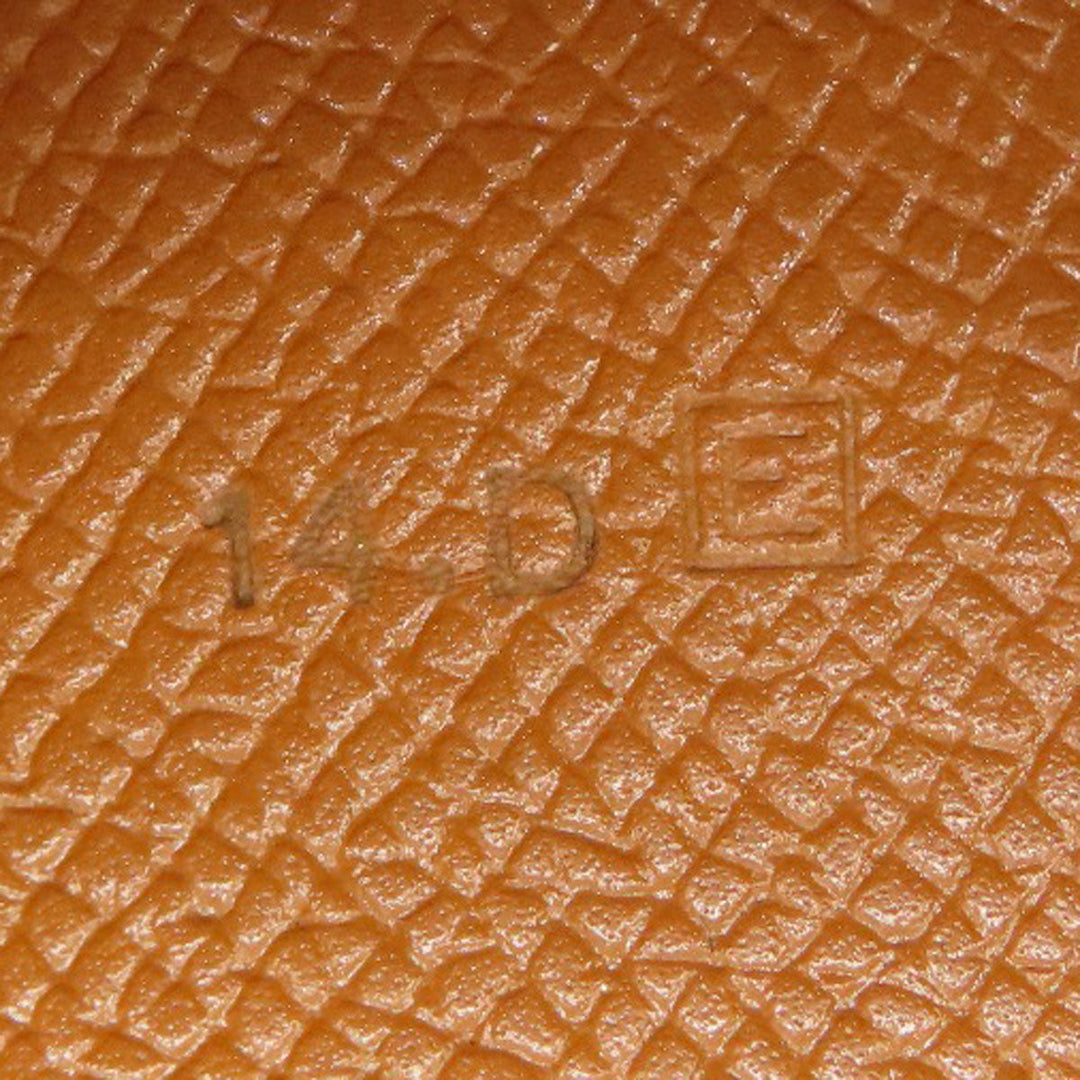 HERMES Long Wallet Purse Epsom gold Fleming Gold mens Used Authentic
