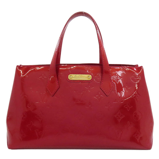 LOUIS VUITTON Handbag M93642 Vernis Red Wilsher PM Women Used Authentic