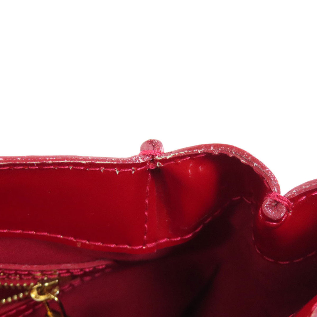 LOUIS VUITTON Handbag M93642 Vernis Red Wilsher PM Women Used Authentic