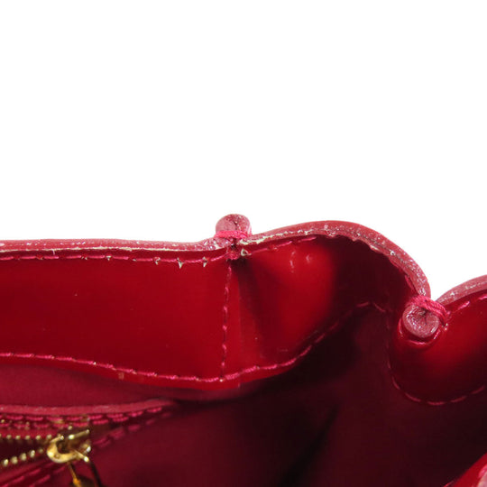 LOUIS VUITTON Handbag M93642 Vernis Red Wilsher PM Women Used Authentic