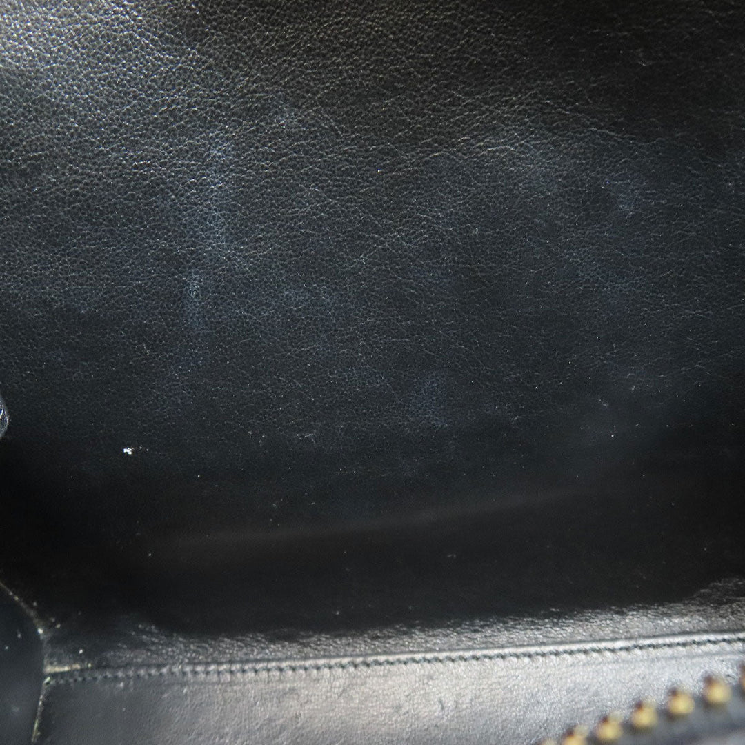 CELINE Handbag Calfskin black Luggage Nano 2WAY Women Used Authentic