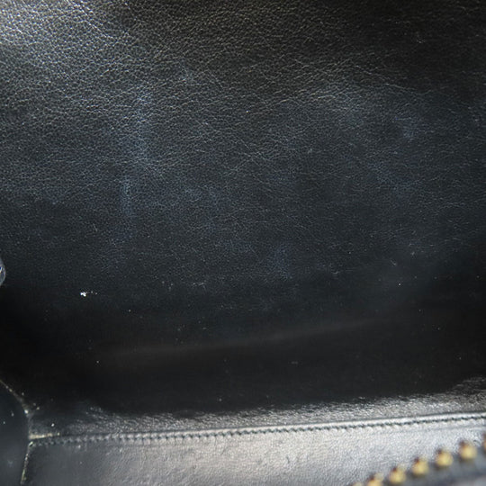 CELINE Handbag Calfskin black Luggage Nano 2WAY Women Used Authentic