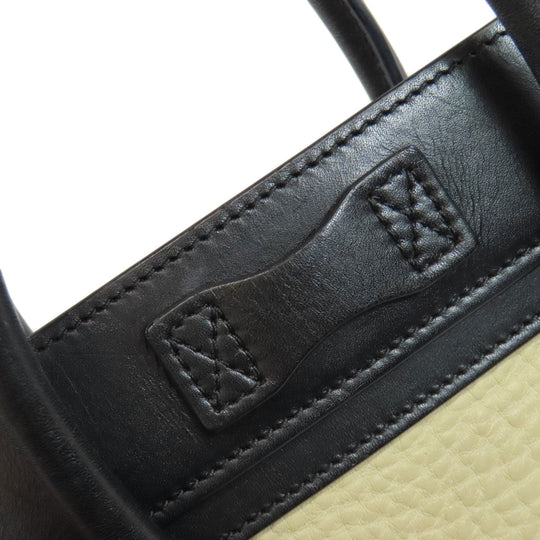 CELINE Handbag Calfskin black Luggage Nano 2WAY Women Used Authentic