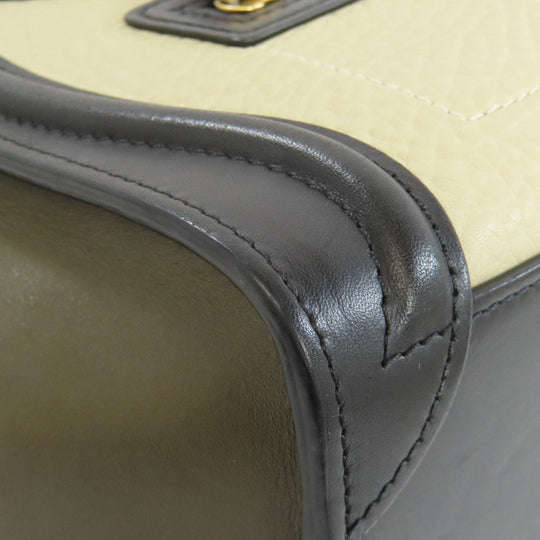 CELINE Handbag Calfskin black Luggage Nano 2WAY Women Used Authentic