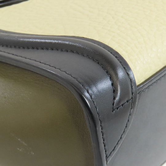 CELINE Handbag Calfskin black Luggage Nano 2WAY Women Used Authentic