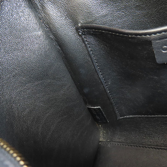 CELINE Handbag Calfskin black Luggage Nano 2WAY Women Used Authentic