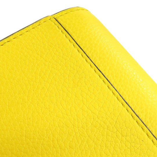 LOEWE Handbag leather yellow Hammock mini 2WAY Women Used Authentic