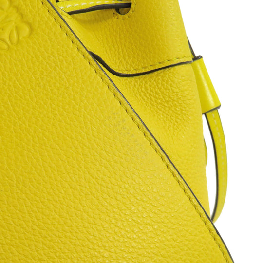 LOEWE Handbag leather yellow Hammock mini 2WAY Women Used Authentic
