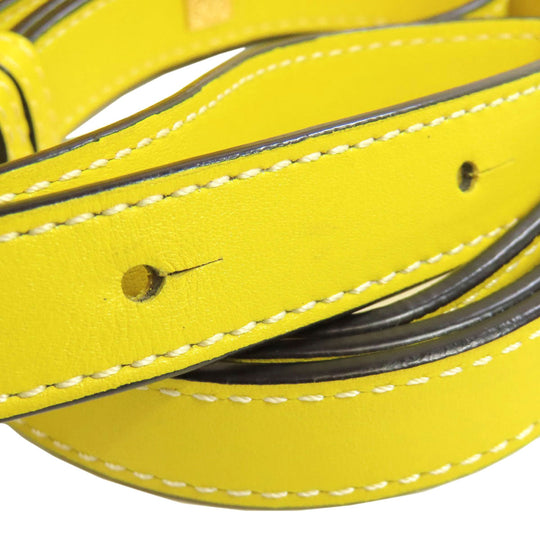 LOEWE Handbag leather yellow Hammock mini 2WAY Women Used Authentic