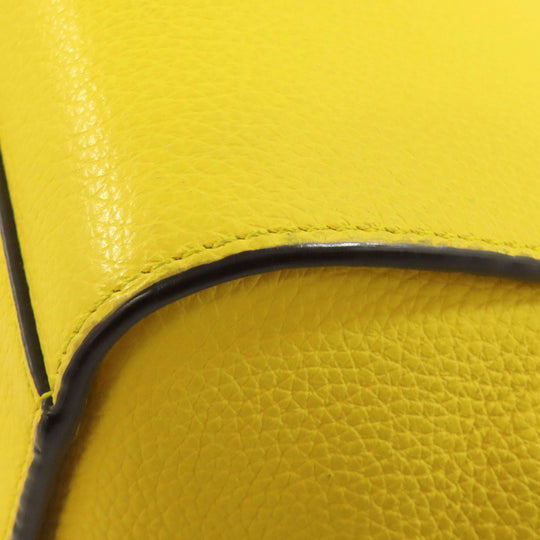 LOEWE Handbag leather yellow Hammock mini 2WAY Women Used Authentic