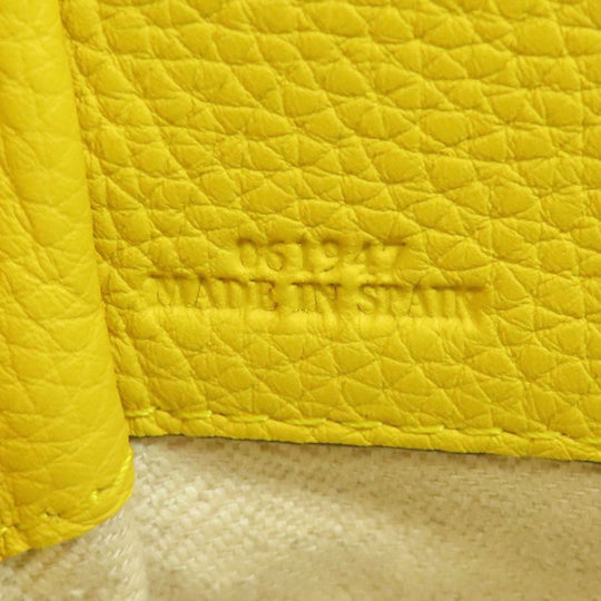 LOEWE Handbag leather yellow Hammock mini 2WAY Women Used Authentic