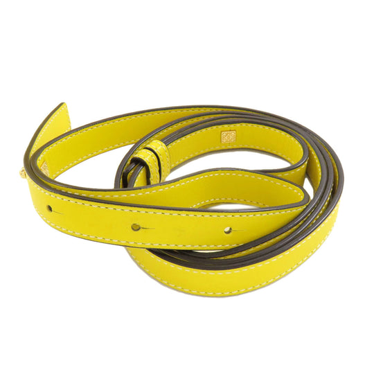 LOEWE Handbag leather yellow Hammock mini 2WAY Women Used Authentic