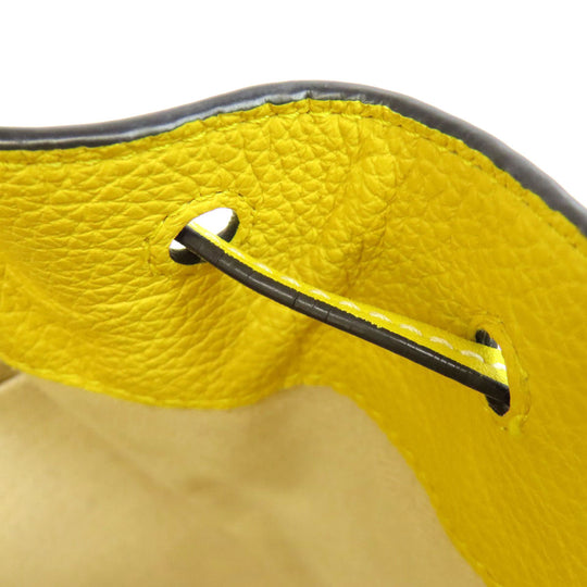 LOEWE Handbag leather yellow Hammock mini 2WAY Women Used Authentic