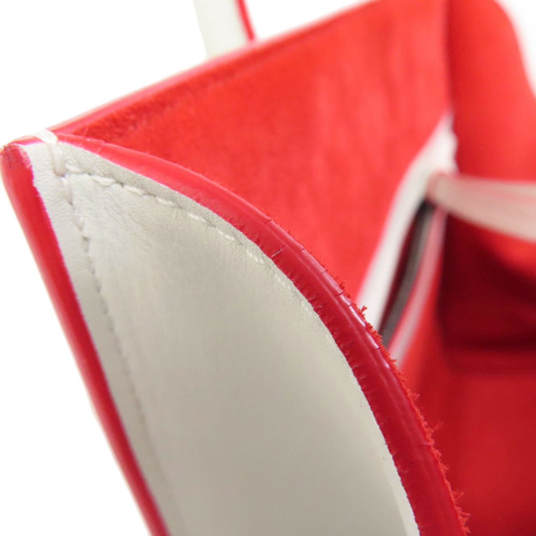 CELINE Tote Bag Calfskin white Luggage phantom Women Used Authentic