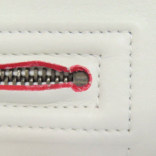 CELINE Tote Bag Calfskin white Luggage phantom Women Used Authentic