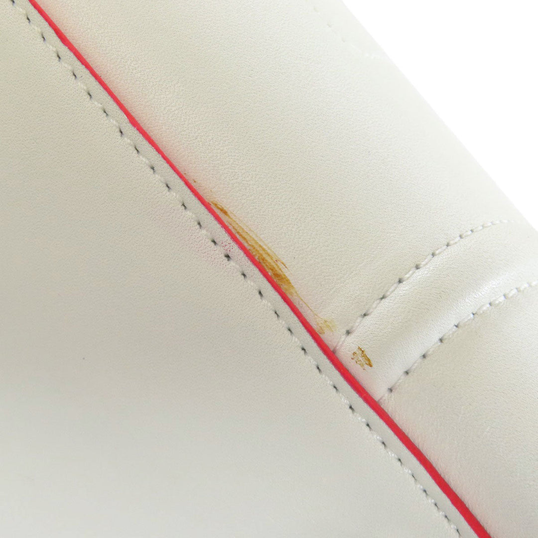 CELINE Tote Bag Calfskin white Luggage phantom Women Used Authentic