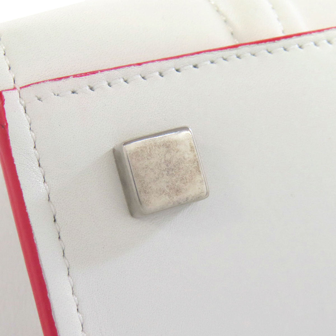 CELINE Tote Bag Calfskin white Luggage phantom Women Used Authentic