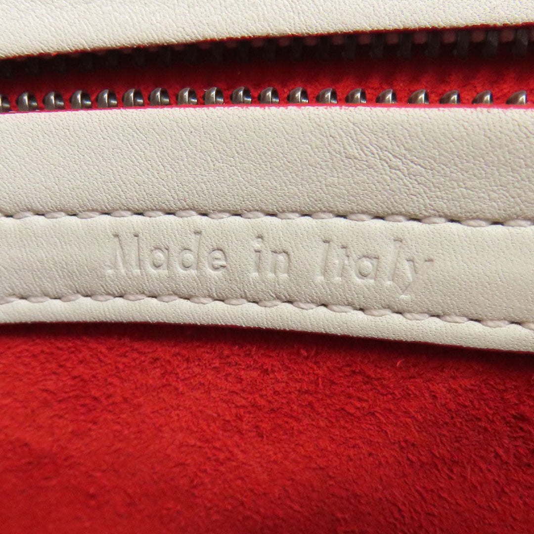 CELINE Tote Bag Calfskin white Luggage phantom Women Used Authentic