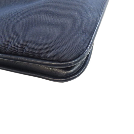 PRADA Shoulder Bag 1BH046 Nylon Navy Long shoulder Women Used Authentic