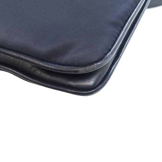 PRADA Shoulder Bag 1BH046 Nylon Navy Long shoulder Women Used Authentic
