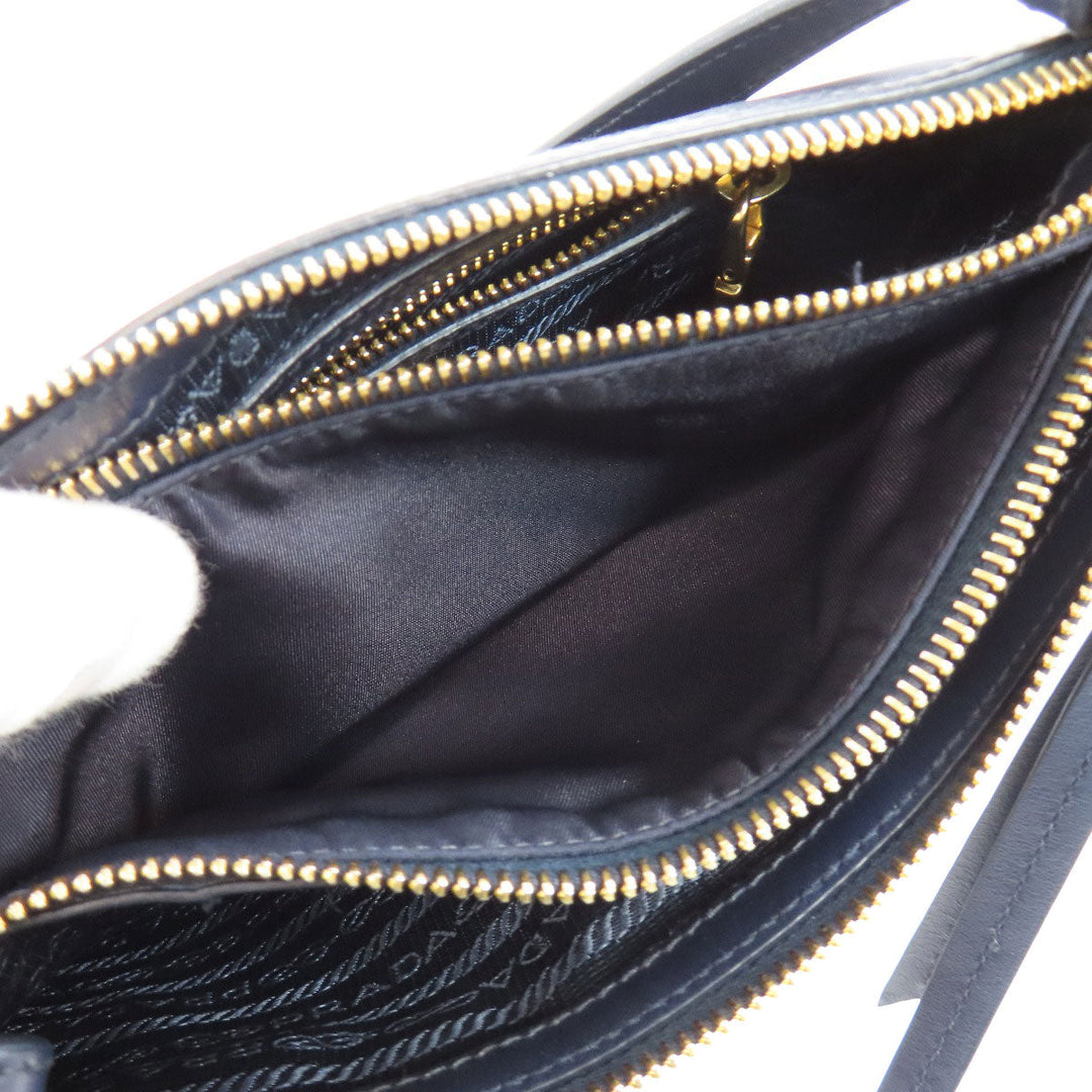 PRADA Shoulder Bag 1BH046 Nylon Navy Long shoulder Women Used Authentic