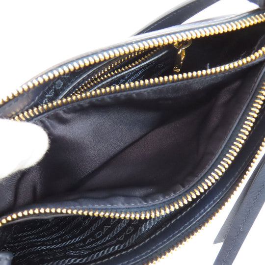 PRADA Shoulder Bag 1BH046 Nylon Navy Long shoulder Women Used Authentic