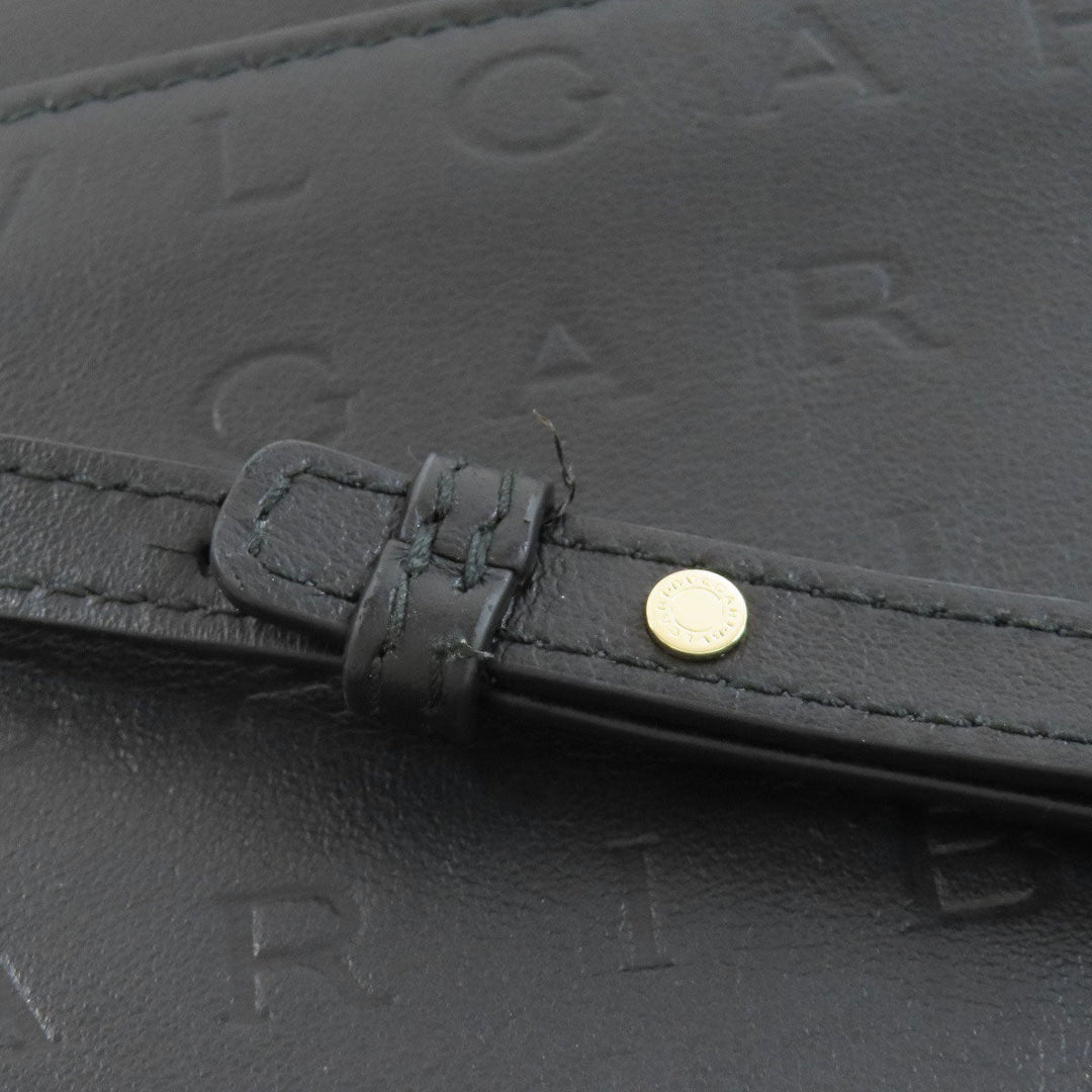 BVLGARI Handbag leather black 2WAY