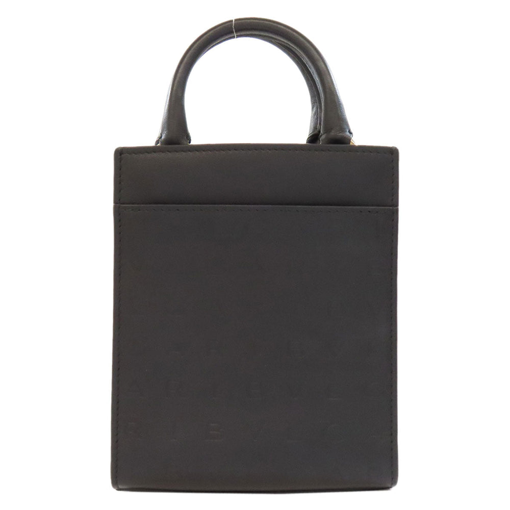 BVLGARI Handbag leather black 2WAY