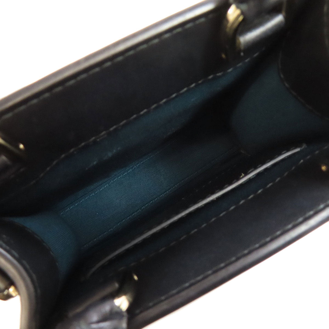 BVLGARI Handbag leather black 2WAY