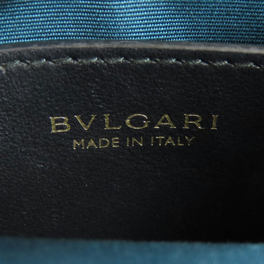 BVLGARI Handbag leather black 2WAY