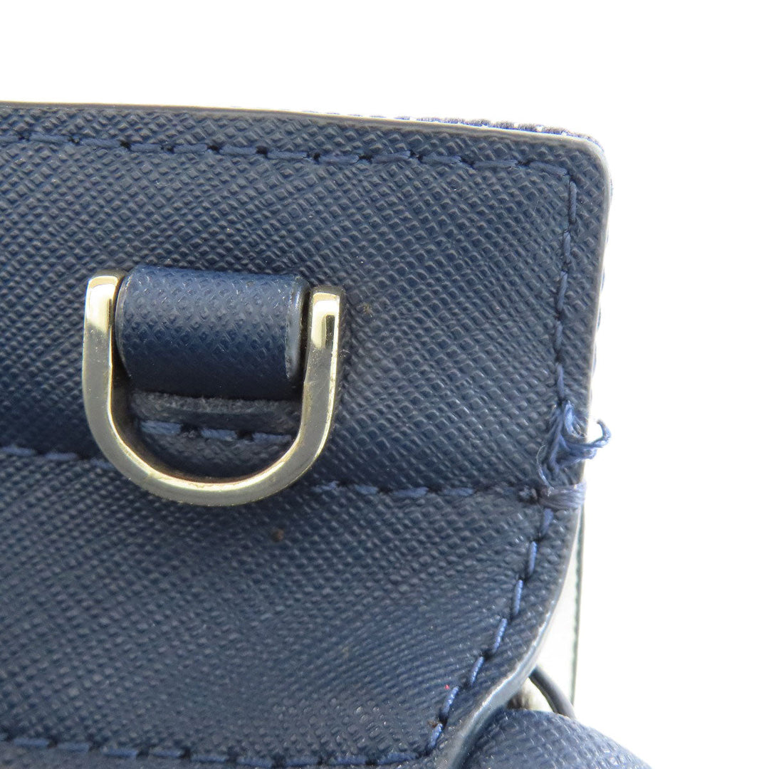 Kate Spade Handbag Denim, Leather blue 2WAY Women Used Authentic