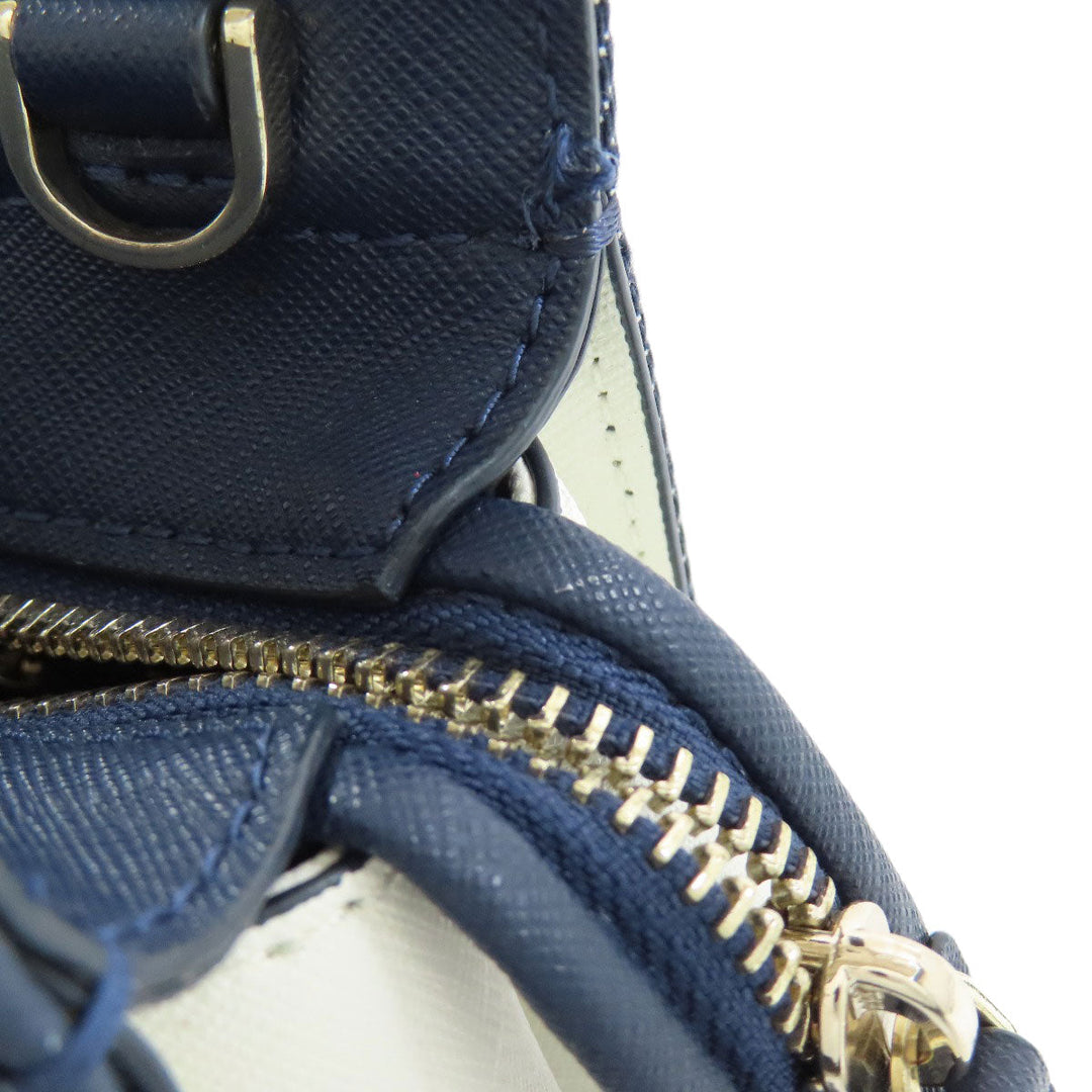 Kate Spade Handbag Denim, Leather blue 2WAY Women Used Authentic