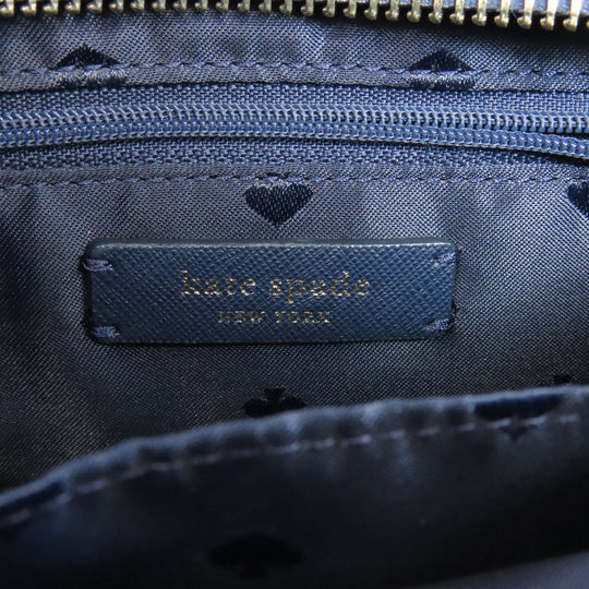 Kate Spade Handbag Denim, Leather blue 2WAY Women Used Authentic