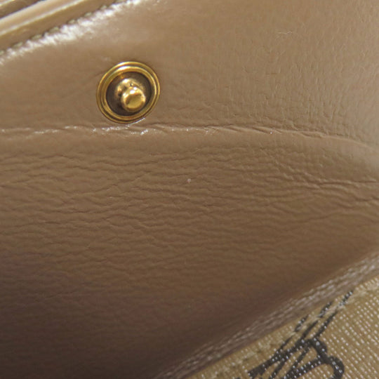 BALENCIAGA Bifold Wallet 594312 PVC Brown BB Tri-fold Wallet Women(Unisex) Used Authentic