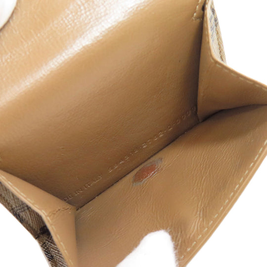 BALENCIAGA Bifold Wallet 594312 PVC Brown BB Tri-fold Wallet Women(Unisex) Used Authentic