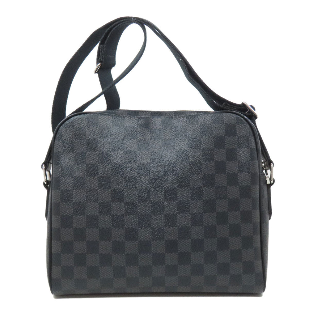 LOUIS VUITTON Shoulder Bag N41408 Damier canvas black Diton PM Women Used Authentic