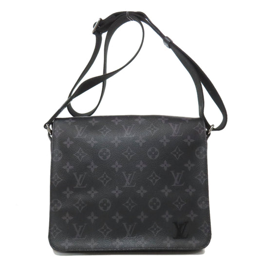 LOUIS VUITTON Shoulder Bag M44000 Monogram Eclipse black District PM