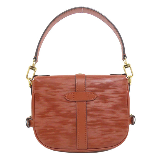LOUIS VUITTON Handbag M23470 Epi Brown Saumur BB Women Used Authentic