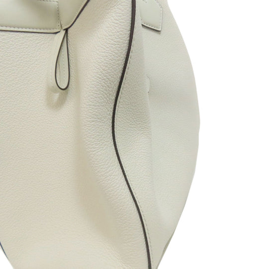 FENDI Handbag Calfskin white Origami Medium
