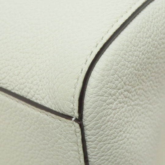 FENDI Handbag Calfskin white Origami Medium