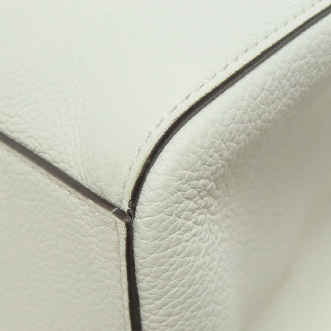 FENDI Handbag Calfskin white Origami Medium