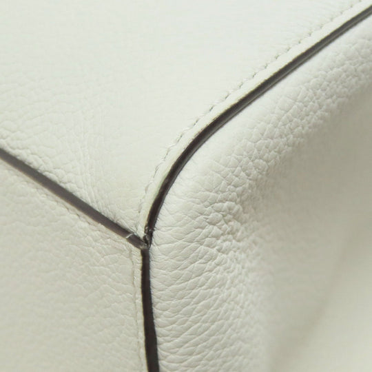 FENDI Handbag Calfskin white Origami Medium