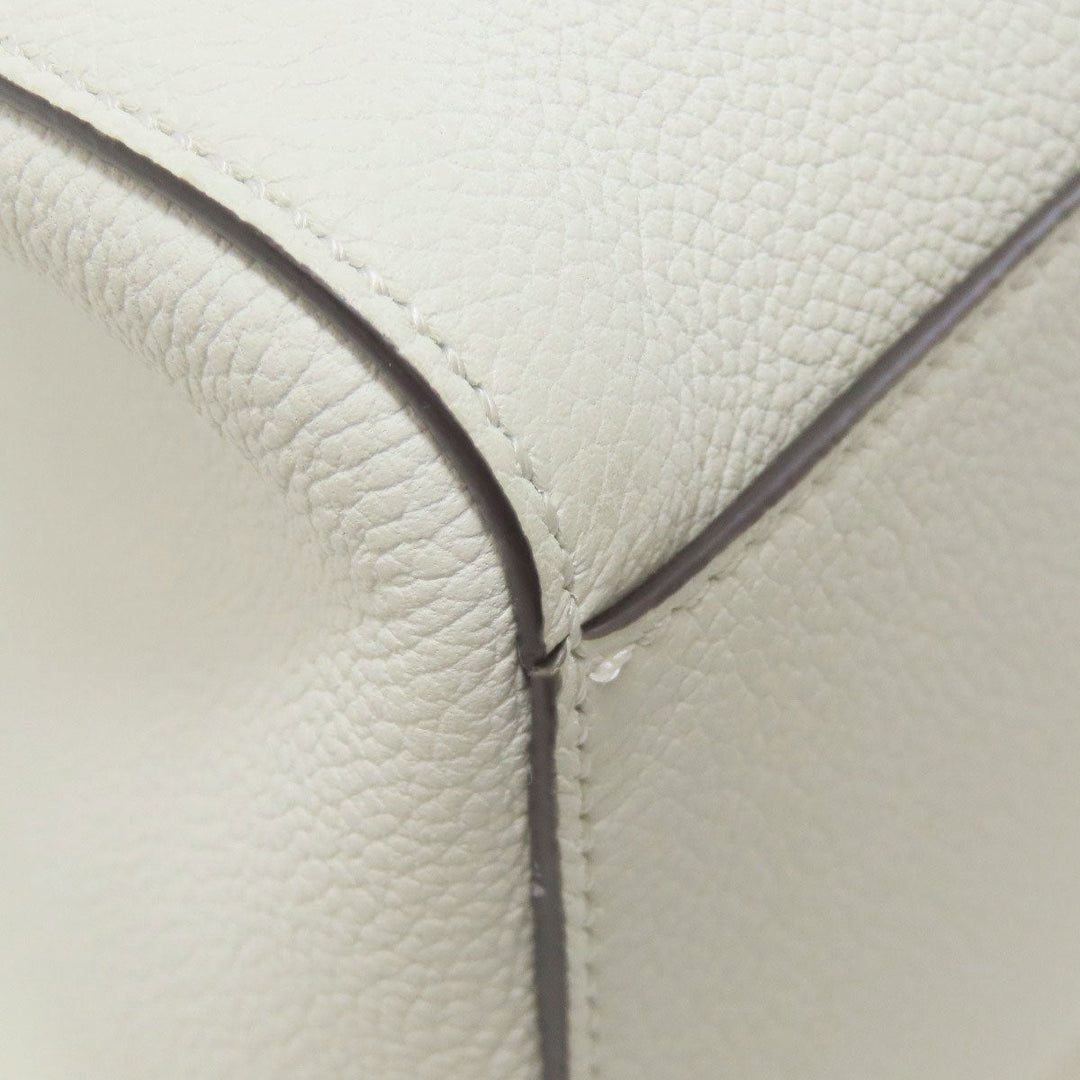FENDI Handbag Calfskin white Origami Medium