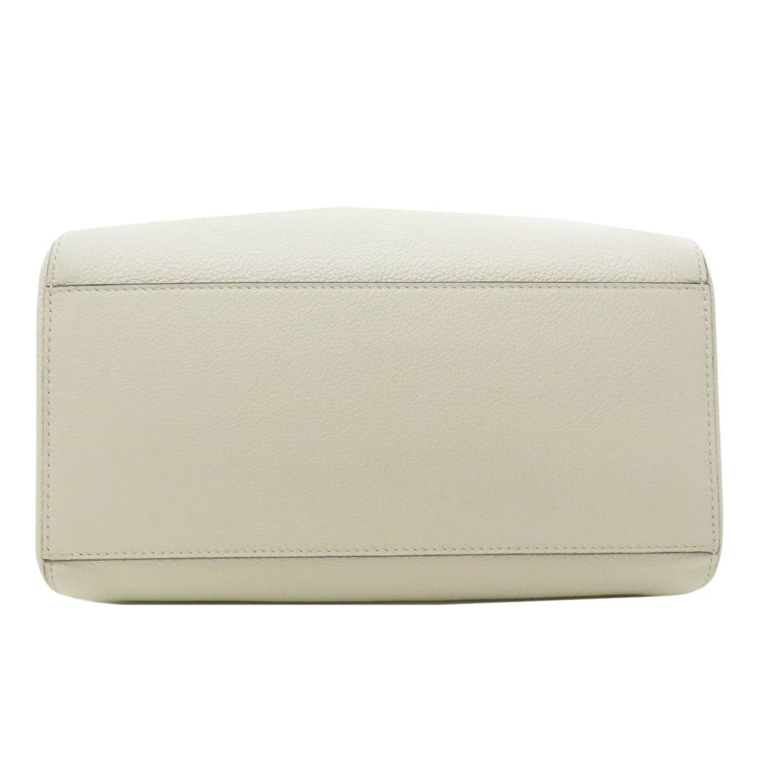 FENDI Handbag Calfskin white Origami Medium