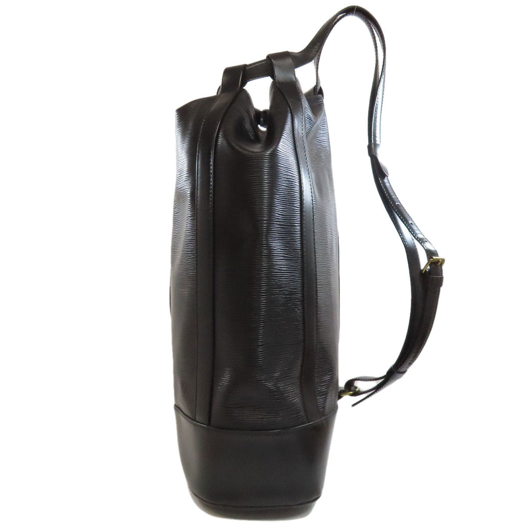 LOUIS VUITTON Backpack M43082 Epi black RandonneeGM Women Used Authentic