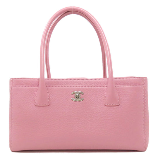 CHANEL Tote Bag Calfskin pink Executive Tote SilverMetal