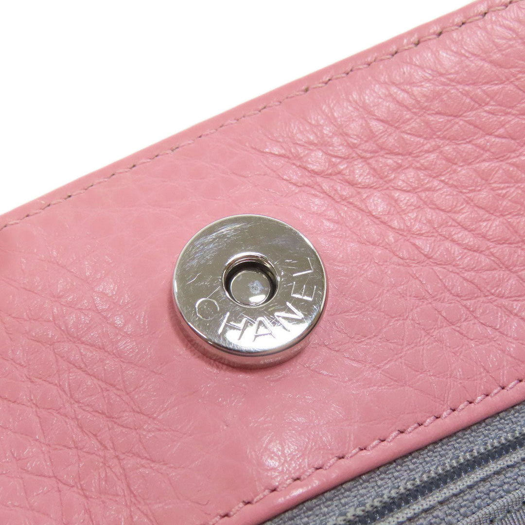 CHANEL Tote Bag Calfskin pink Executive Tote SilverMetal