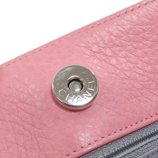 CHANEL Tote Bag Calfskin pink Executive Tote SilverMetal