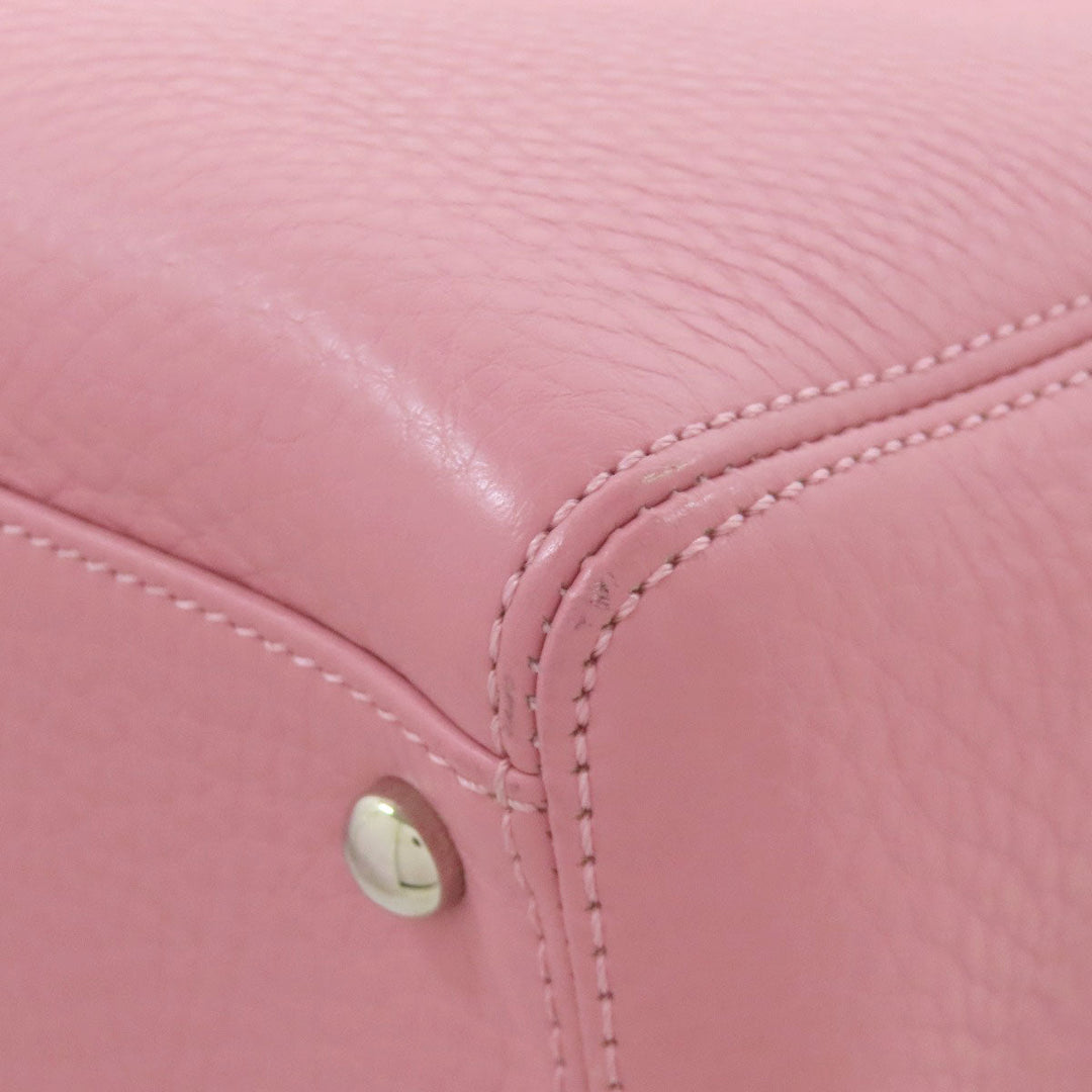 CHANEL Tote Bag Calfskin pink Executive Tote SilverMetal